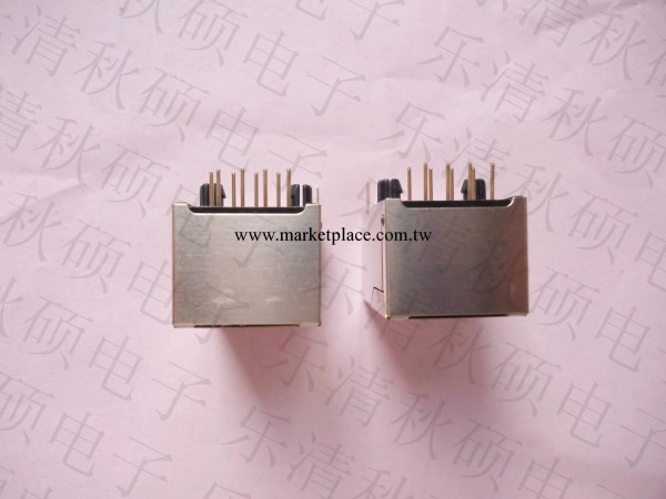 RJ45 8P8C帶屏母座 屏蔽前腳4.57/屏蔽後腳3.05工廠,批發,進口,代購