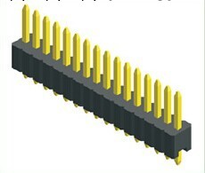 【廠傢直銷】1.27mm排針 塑高H=0.65 單排 180度  L=5.45mm工廠,批發,進口,代購