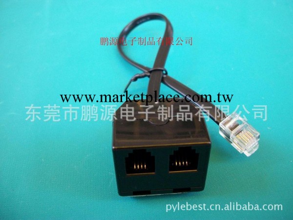 供應網絡連接器PLUG+2個US母座工廠,批發,進口,代購