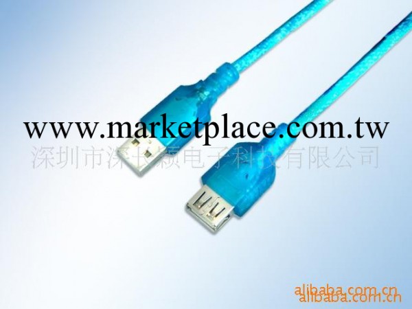 供應USB 透明藍 數據線 usb cable連接線批發・進口・工廠・代買・代購
