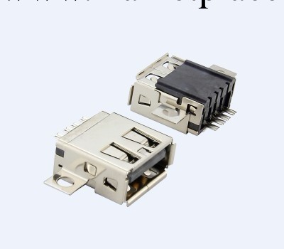 USB A型焊線式母座雙邊帶鎖扣批發・進口・工廠・代買・代購