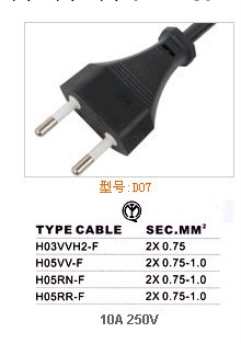 供應意大利認證插頭電源線工廠,批發,進口,代購