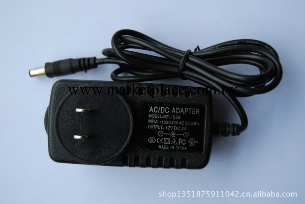 廠傢供應膠殼開關電源12v2A美規直插性能品質穩定帶（IC）工廠,批發,進口,代購