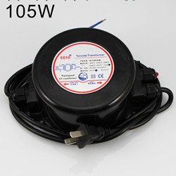 供應40W-105W  24V/12V塑殼全防水變壓器[帶指示燈]工廠,批發,進口,代購