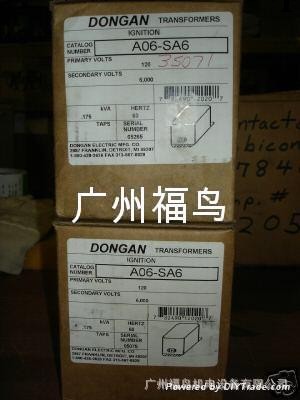 供應美國DONGAN公司變壓器, 點火變壓器 (A06-SA6)工廠,批發,進口,代購