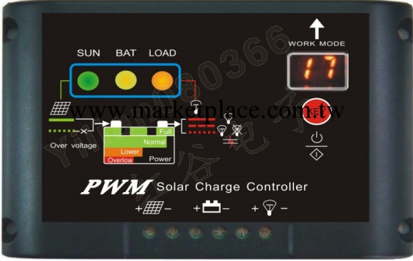 新款太陽能控制器12V24V10A 雙顯示 光伏系統 傢用發電 保三年批發・進口・工廠・代買・代購