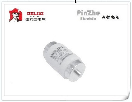 德力西電氣 RL1-100A 低壓一二次螺旋式熔芯 電流可選工廠,批發,進口,代購