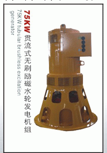 75kw貫流式無刷勵磁水輪發電機組工廠,批發,進口,代購