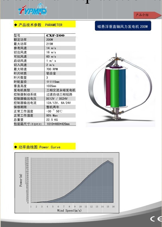 200W24V 垂直軸 風力發電機批發・進口・工廠・代買・代購