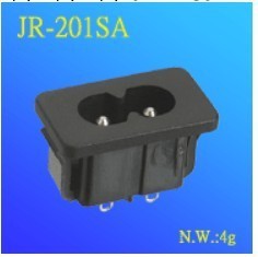 JR-201SA 8字尾插座 八字電源插座 臺灣品牌 多國認證 交期3-7天工廠,批發,進口,代購