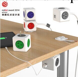 PowerCube模方插座可擴展USB立方體插座荷蘭Allocacoc旅辦公神器工廠,批發,進口,代購