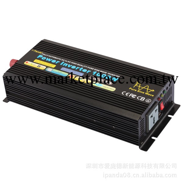 太陽能/風能正弦波逆變器/車載純正弦波逆變器 1000W  傢用逆變器工廠,批發,進口,代購