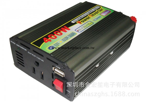 【廠傢直銷】400W車載逆變器12V轉220V 帶USB逆變器電源轉換器工廠,批發,進口,代購