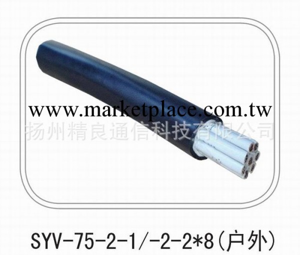 精良通信科技 專業生產 同軸電纜 SYV-75-2-1/-2-2*8（戶外）工廠,批發,進口,代購