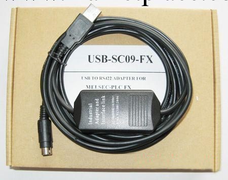大量批發出售 三菱FX PLC下載線USB-SC09-FX批發・進口・工廠・代買・代購