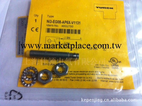 【全新原裝正品】圖爾克接近開關 Ni3-EG08-AP6X-V1131 假1法100工廠,批發,進口,代購