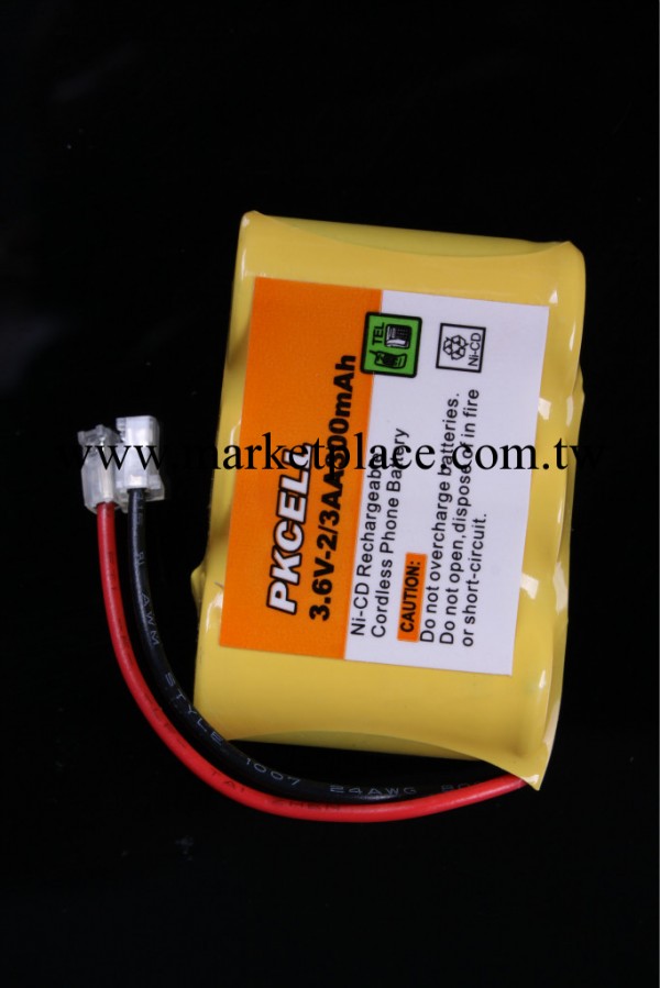 鎳鎘電池組 充電電池組 工業裝 3.6V 2/3 AA 5號 300mAH PKCELL工廠,批發,進口,代購