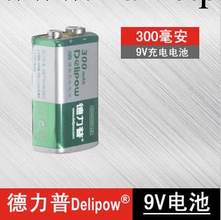 德力普300毫安9V鎳氫充電電池9V充電電池高容量電池充電電池1節裝批發・進口・工廠・代買・代購