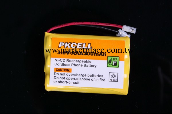 鎳鎘電池 可充電 3.6V AAA 300mAH  電池組工業裝 PKCELL工廠,批發,進口,代購