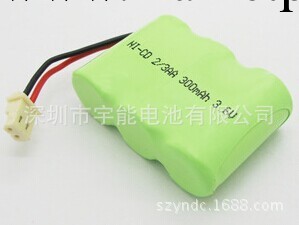 工廠專業生產銷售NI-CD 鎳鎘 可充電池組合 2/3AA 3.6V 300mah工廠,批發,進口,代購