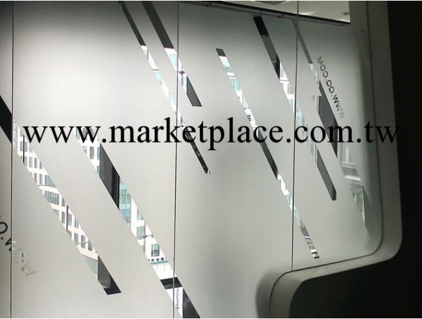 辦公室玻璃隔斷設計各種個性雕刻噴繪logo防撞條批發・進口・工廠・代買・代購