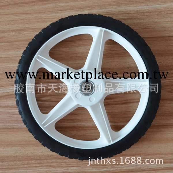 12x1.75英寸的塑料輪子寶石花PVC輪子配白色塑料輪輻工廠,批發,進口,代購