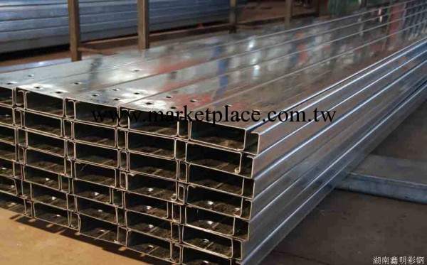天津現貨供應200×70×20×2.5C型鋼/供應鍍鋅C型鋼（定尺 打孔）工廠,批發,進口,代購
