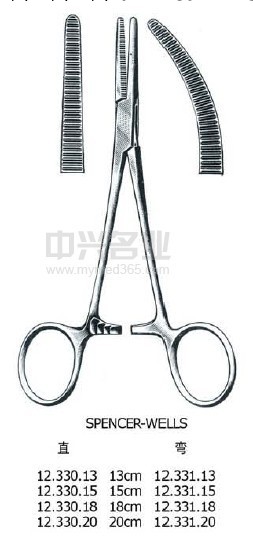 帶齒止血鉗 直 KOCHER (OCHSNER) forceps str 16cm工廠,批發,進口,代購