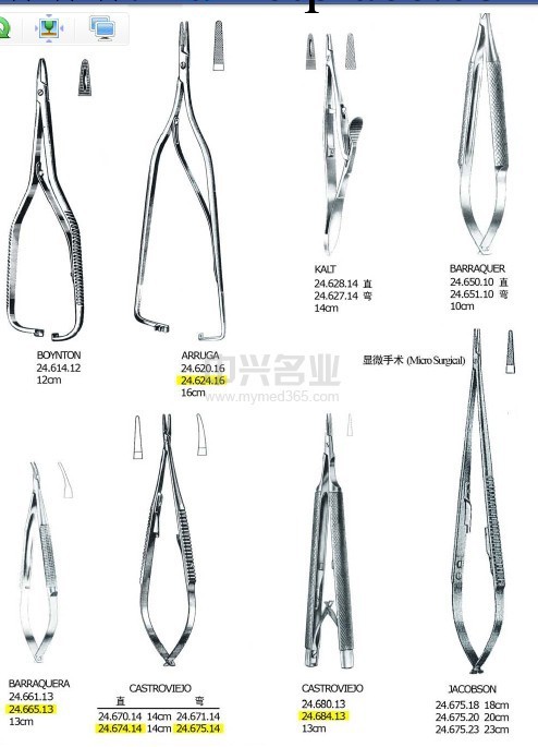 鎖扣式微型持針鉗14cm工廠,批發,進口,代購