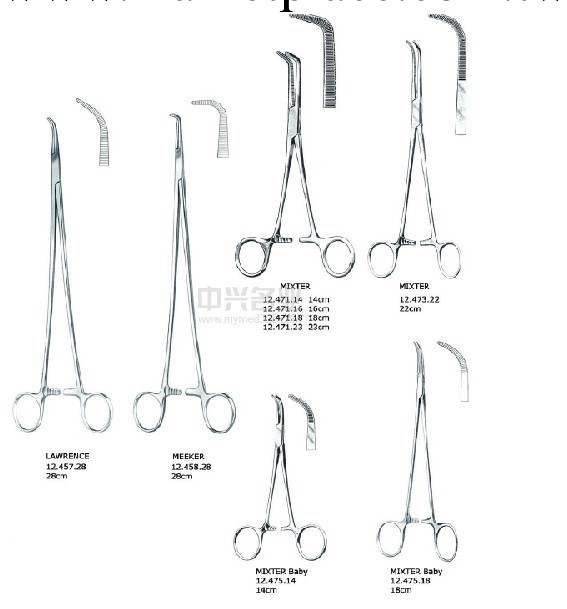 血管解剖結紮鉗 彎. MEEKER forceps, cvd工廠,批發,進口,代購