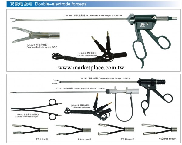 雙極電凝鉗 Double-electrode forceps工廠,批發,進口,代購