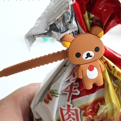 輕松熊系列鋸齒型食品袋封口帶（單個裝）工廠,批發,進口,代購