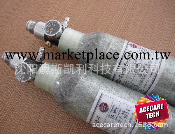 CRPIII-54-0.5-30-T, 0.5L-30MPa碳纖維氣瓶，二氧化碳氣瓶工廠,批發,進口,代購