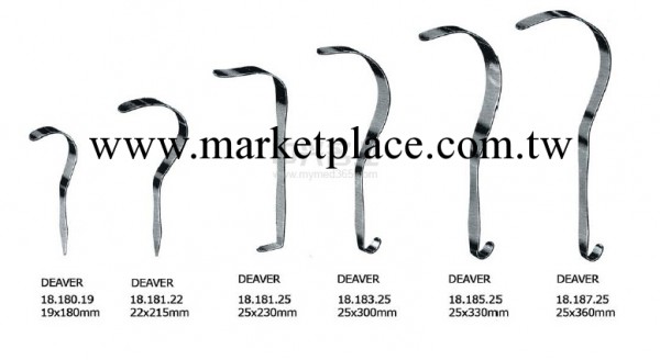 小S拉鉤 22x215mm DEAVER Retractor,工廠,批發,進口,代購