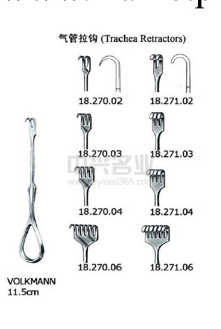 小爪拉鉤 VOLKMANN retractor工廠,批發,進口,代購