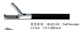 【廠傢直銷】胸腹腔鏡手術—5毫米鼠牙抓鉗 直徑5×330mm工廠,批發,進口,代購