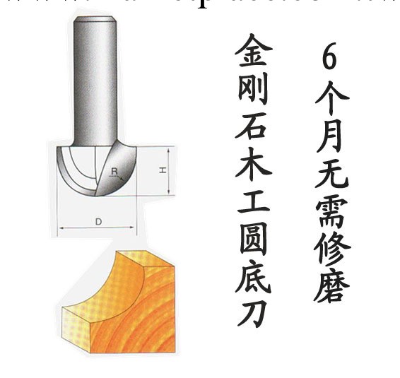 廠傢直銷金剛石PCD木工圓底刀 金剛石圓底刀 【6個月無需修磨】工廠,批發,進口,代購