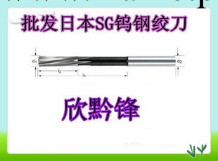 日本SG鎢鋼絞刀 整體硬質合金絞刀 鎢鋼螺旋機用鉸刀 D12*45*150工廠,批發,進口,代購