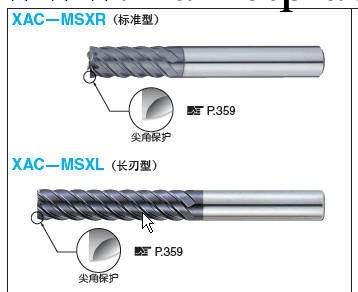 XAC-MSXL 10  原裝米思米MISUMI TiA?N塗層硬質合金平頭型立銑刀工廠,批發,進口,代購