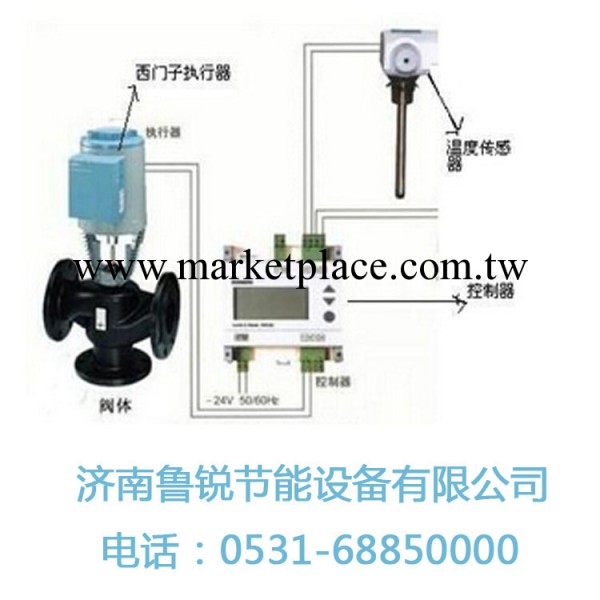 【魯銳節能100%包郵】比例積分 西門子電動三通溫度調節閥 現貨工廠,批發,進口,代購