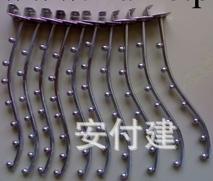 電鍍方鋼掛鉤服裝掛鉤鐵藝掛鉤上墻7珠方剛掛鉤工廠,批發,進口,代購