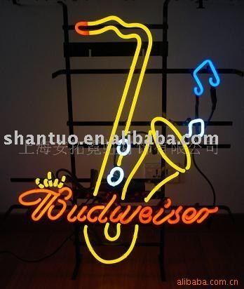 供應BUDWEISER MUSIC neon sign neon light 百威 霓虹燈 吊牌工廠,批發,進口,代購