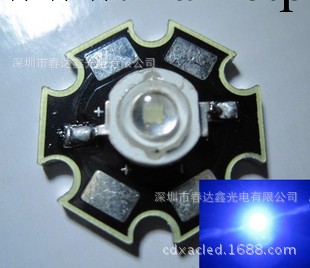 深圳3W　365nm大功率紫外LED　led　uv光源 365nm紫光燈珠工廠,批發,進口,代購