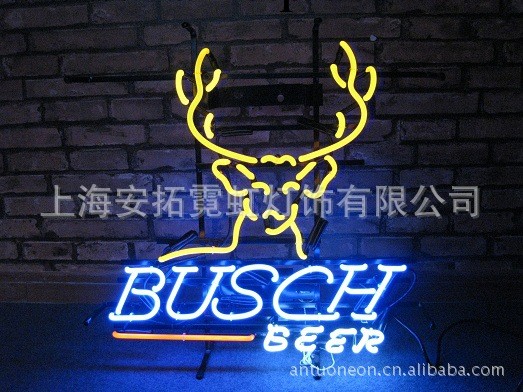 供應BUSCH BEER neon sign 霓虹燈 吊牌 廣告牌工廠,批發,進口,代購