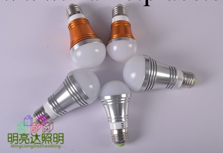 3W5W7W 金色銀色 LED球泡燈專供高檔豪宒LED燈泡 彰顯大氣豪華工廠,批發,進口,代購