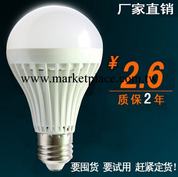 LED燈泡E27大螺口LED球泡LED塑料燈泡LED節能燈泡工廠,批發,進口,代購