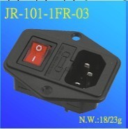 JR-101-1FR-03 三合一插座 帶保險帶開關插座 鎖式電源插座工廠,批發,進口,代購