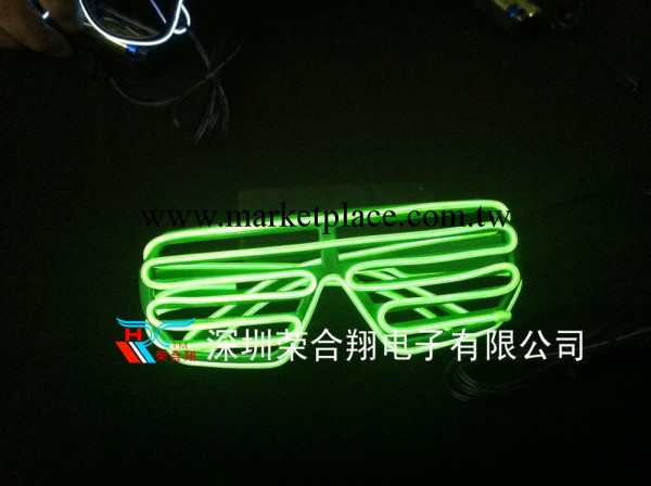 促銷新款無線EL發光眼鏡，閃光眼睛 冷光眼鏡 霹靂眼鏡 慶典用品工廠,批發,進口,代購