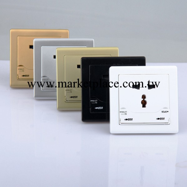 雙USB充電墻壁插座,交流10A/直流2.1A,支持蘋果工廠,批發,進口,代購