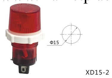 XD15-2 電源指示燈，信號燈， 安裝孔 15MM，  平頭螺口工廠,批發,進口,代購
